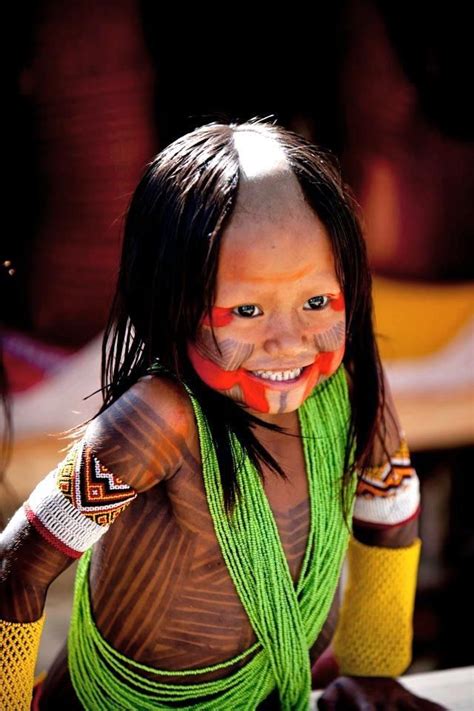 Brazil | Little Kayapo girl | Photographed in Rio, 20 June 2012 ~ photographer unknown Kids ...