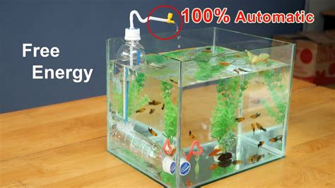 Free Energy Make Glass Aquarium With Automatic Water Pump Without