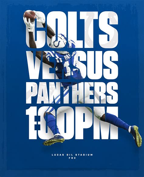 2019 Indianapolis Colts Matchup Posters on Behance