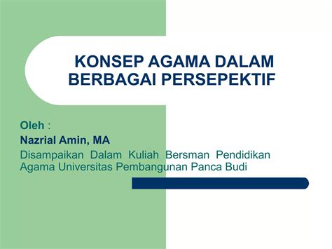 Konsep Agama Ppt