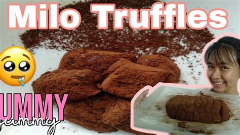 Milo Truffles 2 Ingredients Only Aian Colendres Youtube