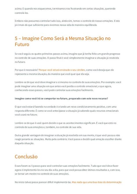 5 Passos para Você Controlar suas Emoções PDF