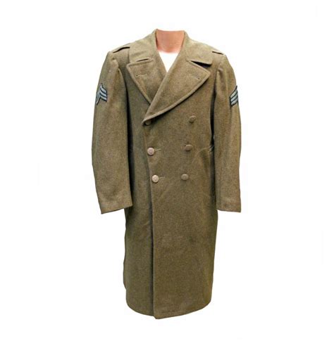 Ww2 Trench Coat Us Army Wool Overcoat