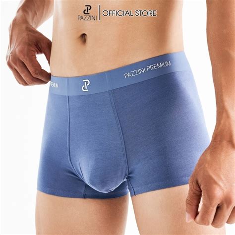 Combo 4 quần lót nam boxer PAZZINI modal gỗ sồi cao cấp quần sịp nam co