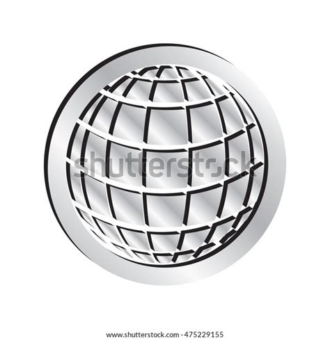 Silver Globe Icon Stock Vector Royalty Free 475229155 Shutterstock