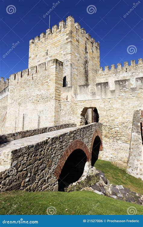 Lisbon castle stock photo. Image of urban, landscape - 21527006