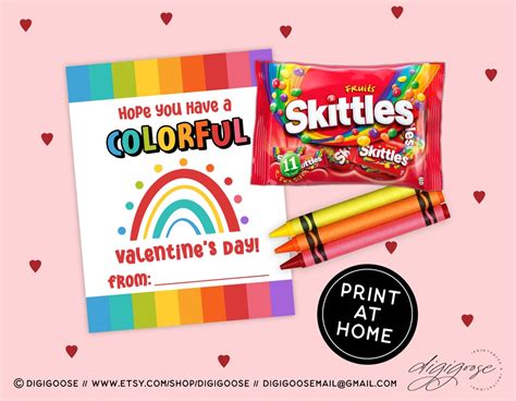 Valentine Card Printable Printables For Kids Instant Download