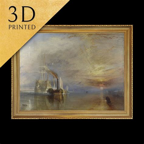 The Fighting Temeraire by J. M. W. Turner, 3d Printed With Texture and ...