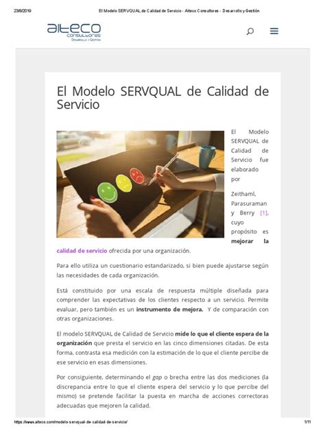 El Modelo Servqual De Calidad De Servicio Aiteco Consultores