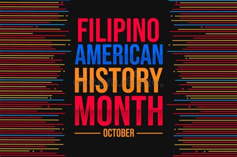 Filipino American History Month Colorful Backdrop With Lines And