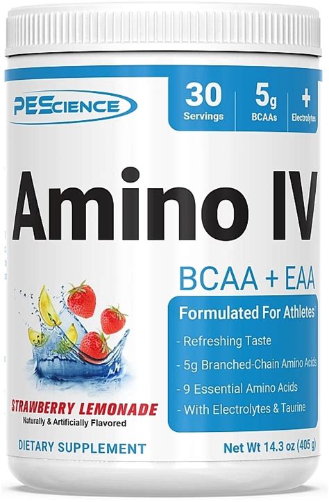 PEScience Amino IV Strawberry Lemonade Supliment alimentar Limonadă