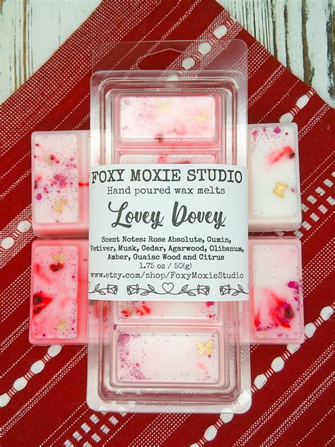 Lovey Dovey Rose Blend Sparkly Snap Bar Wax Melts Birthday T Bridal T Bridal Shower