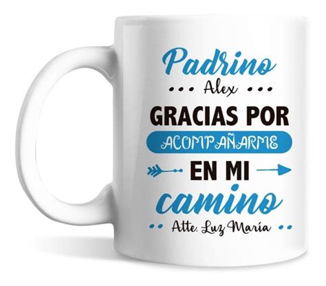 Tazas Personalizada Nombre Padrino Madrina Regalo Env O Gratis