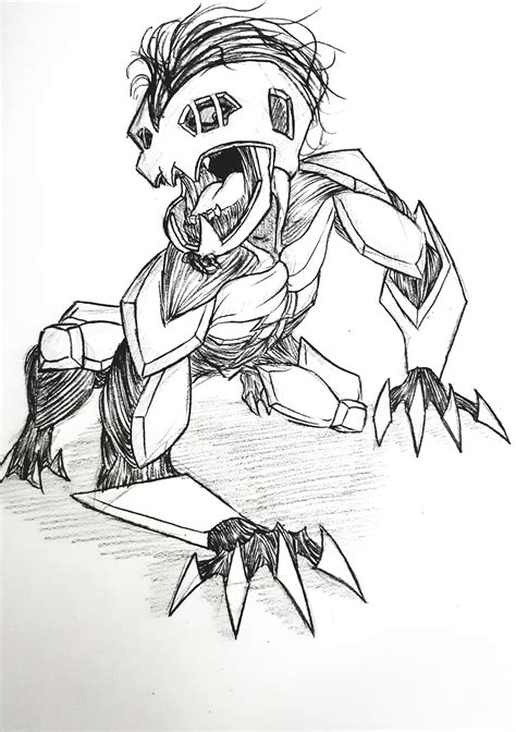 Armored Jaw Concept Sketch Rtitanfolk