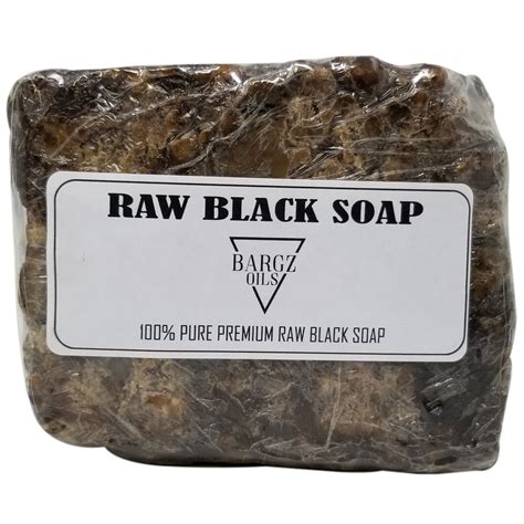 Raw Black Soap 100 Pure Best For Treating Rosacea Rashes Dryness