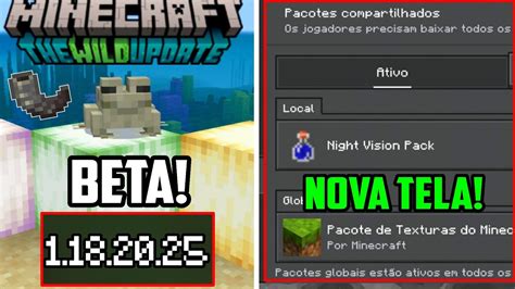 Minecraft Pe 1 18 20 25 Beta Paridades Sobre Villagers Nova Tela E