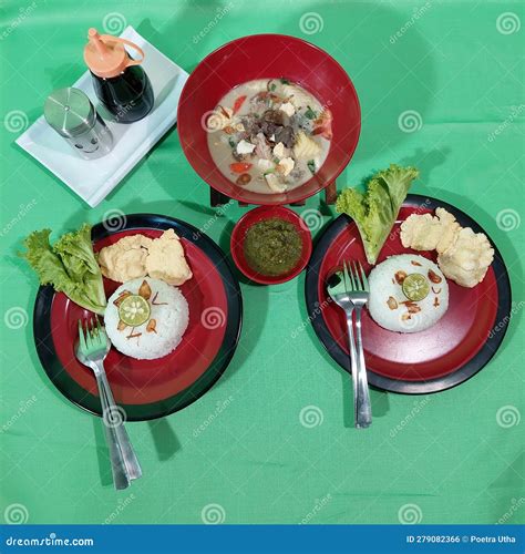 Soto Kikil Surabaya Also Known As Beef Feet Soup. Traditional Indonesian Soup Mainly Composed of ...