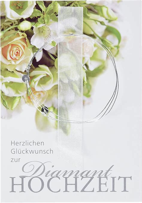 Perleberg Edle Hochzeitskarte Mit Rosen Motiv Wundersch Ne Diamant