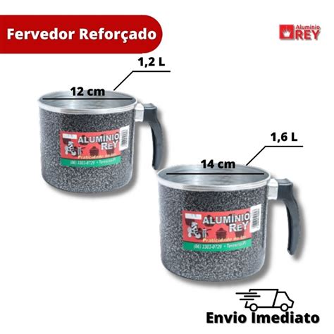 Kit Fervedor 2 Peças N 12 e N 14 Jogo de caneco Jogo de Leiteira