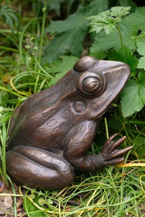 Bronze Frog Sculpture Frog Lovers Gift Frog Art Frog Decoration Garden ...