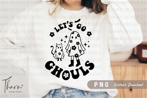 Retro Halloween Ghost Groovy Sublimation Graphic By Dsigns Creative