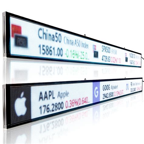 P4 RGB Full Color LED Stocks Ticker Displays For Stocks Sports News