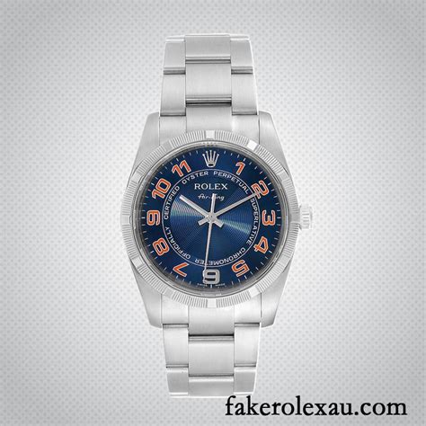 Zf Rolex Air King Mm Men S Blao Blue Dial Silver Tone Replica