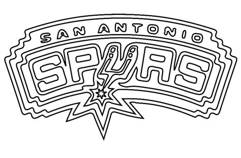 Black San Antonio Spurs Logo