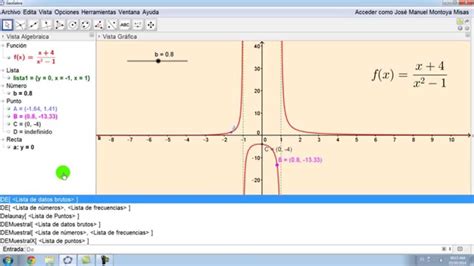 Tutorial De Geogebra Grafica De Una Funcion Youtube