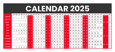 Lineal Calendario Para Horizontal O Paisaje Orientaci N