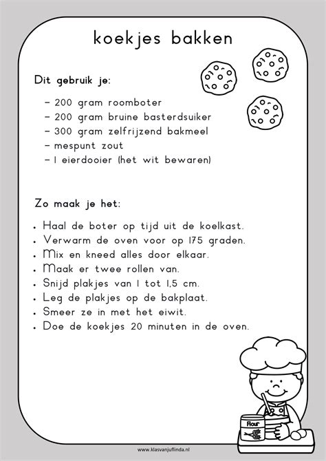 Begrijpend Lezen Maak Een Recept Klas Van Juf Linda