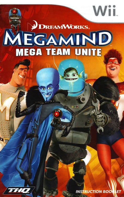 Megamind Mega Team Unite Wii Instruction Booklet Nintendo Wii Manual