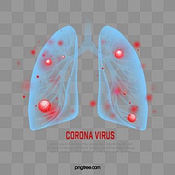 Pneumonia PNG Transparent Cartoon Hand Drawn Red Pneumonia Virus