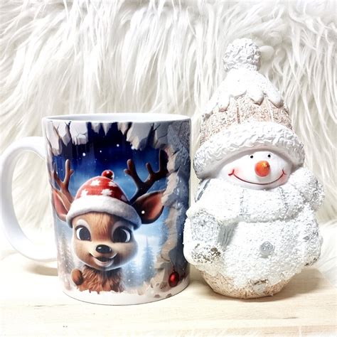 Tasse 3D Mit NAME NAMEN Mauer Weihnachten Nikolaus Mauer Wall Hirsch