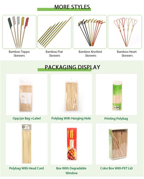 Barbecue Bamboo Stick Disposable Bamboo Skewer Cm Sticks Long