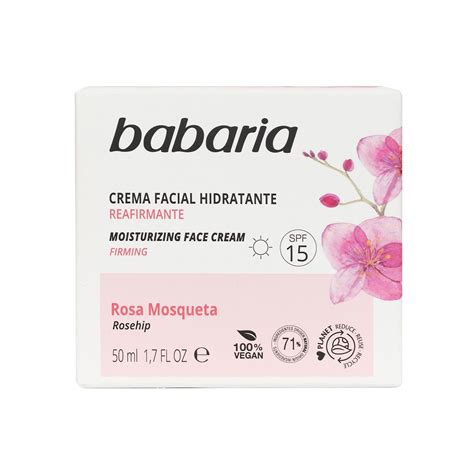 Babaria 24 heures Crème hydratante visage à l huile de Rose Musquée