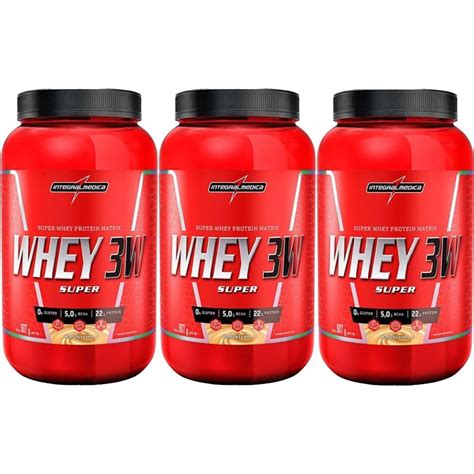 Kit X Super Whey W G Baunilha Integralm Dica Otimanutri