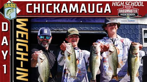 Weigh In Bassmaster High School Series At Lake Chickamauga Youtube