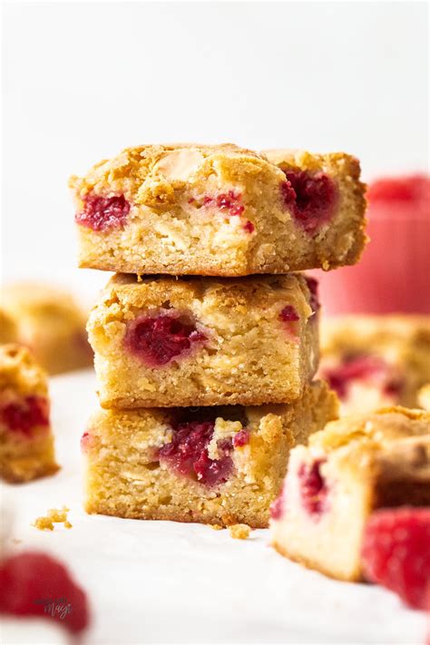 White Chocolate And Raspberry Blondies Sugar Salt Magic