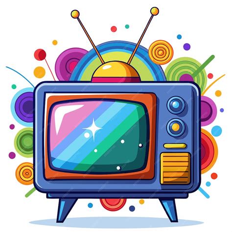 Desenho De Televisão - Um desenho animado de uma televisão | vetor Premium gerado com IA