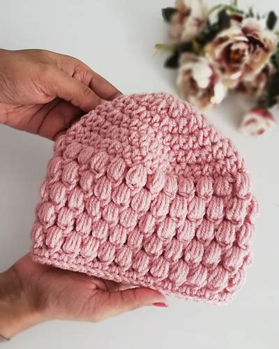 Ravelry Puff Stitch Baby Hat Pattern By Erangi Udeshika