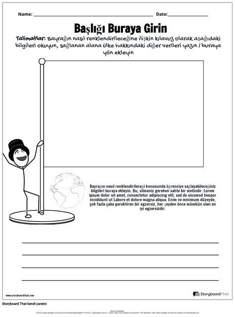 Ülke bayrağı bilgi şablonu Storyboard por tr examples