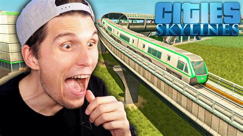 Ich Baue Eine Funktionierende U Bahn Cities Skyline Youtube