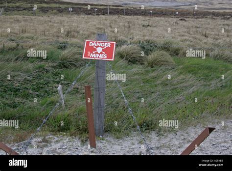 LAND MINES FALKLANDS Stock Photo Alamy