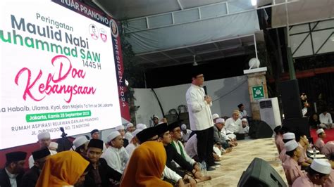 Maulid Nabi Dan Doa Kebangsaan Di Rumah Aspirasi Ganjar Ajak Jamaah