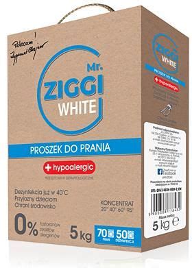 Mr Ziggi White Hipoalergiczny Proszek Do Prania Koncentrat Biel Kg