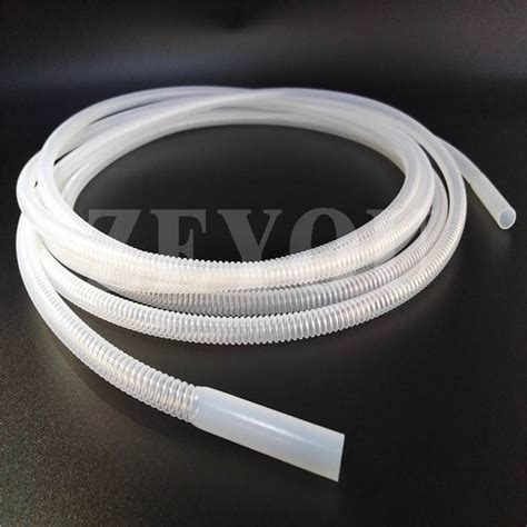 Transparent Pfa Convoluted Tube Flexible Hose Excellent Corrosive