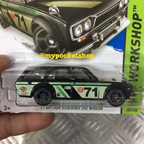 Hot Wheels DATSUN BLUEBIRD WAGON Black Hotwheels Workshop Kmart Xclusive Hobbies