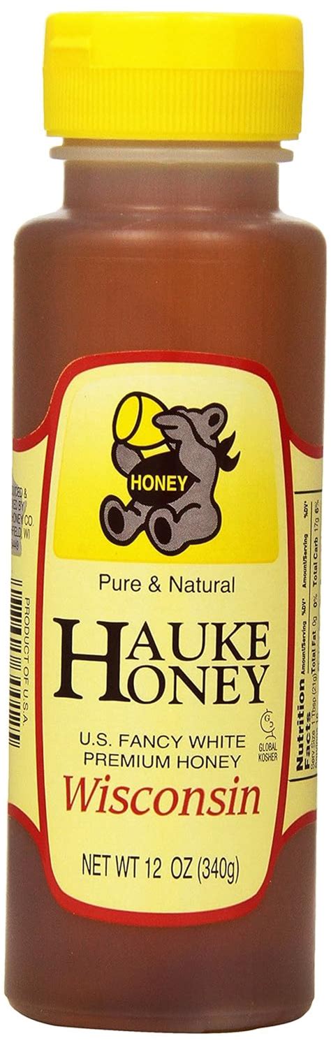 Hauke Wisconsin Honey 12 Ounce Pack Of 6 Grocery