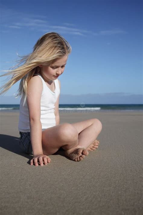 Girl Sitting On Stone Wall Stock Image Image Of Female 33900059